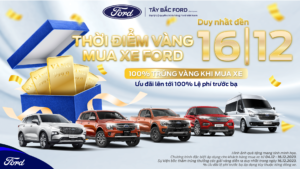 Thời điểm 100% trúng vàng khi mua xe Ford chỉ diễn ra 3 ngày nữa – Bạn đã kịp tham dự chưa?