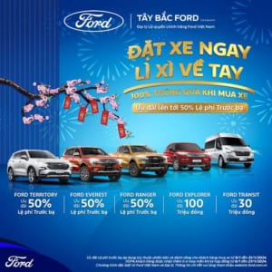 Sắm Xe Sang, Rước Lộc Vàng – Hàng ngàn Ưu đãi khi mua xe tại Tây Bắc Ford